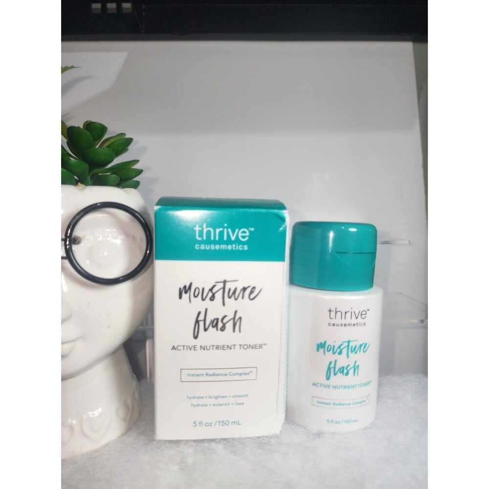 Thrive Causemetics Moisture Flash Active Nutrient Toner 5 fl oz 150 mL NIB